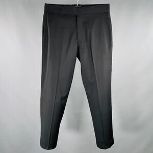 ARMANI COLLEZIONI Size 33 Black Flat Front Dress Pants